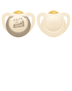 NUK - NUK For Nature Latex Soother 2 Pack Beige 18-36m