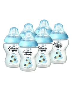 Tommee Tippee - Closer to Nature Decorated Baby Bottles (260ml x 6 Bottles)