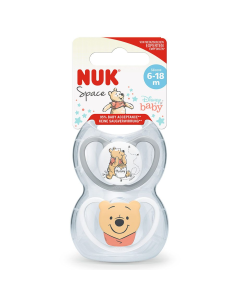 NUK - Winnie the Pooh 2pk 6-18m