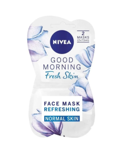 Nivea - Good Morning Fresh Skin Face Mask Refreshing Natural Aloe Vera & Vitamin E (1 Pack of 2 x 7.5ml)