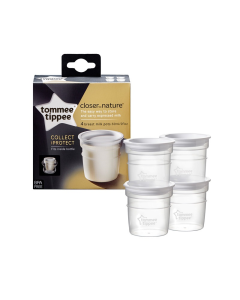 Tommee Tippee - Closer to Nature Breast Milk Storage Pots Pack of 4 (0m+)