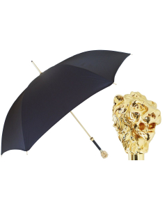 PASOTTI Gold Lion Black Umbrella