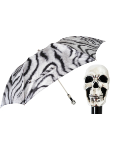 Pasotti Animalier Skull Folding Umbrella