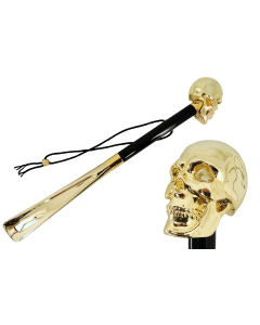 Pasotti Gold Skull Shoehorn
