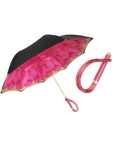 Pasotti Fuchsia Dahlia Umbrella, Double Cloth (includes gift box)