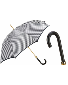 Pasotti - Luxury Black Striped Umbrella