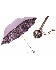 Pasotti Light Purple Animal Print Umbrella