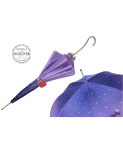 Pasotti Purple Swarovski® Umbrella, Double Cloth