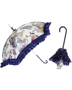 Pasotti Manual Retro-style Butterflies Parasol Rainproof