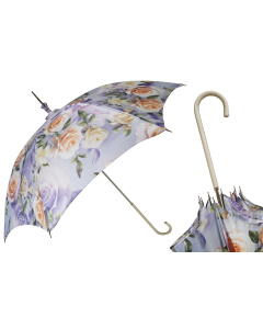 Pasotti Manual Flowered Parasol Rainproof