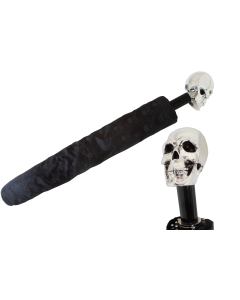 Pasotti Men Skulls Print Silver Skull Umbrella 