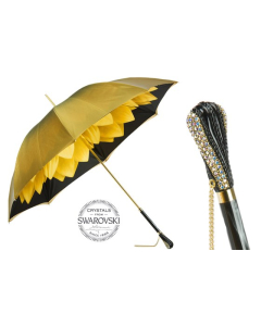 Pasotti - Luxury Gold Dahlia Umbrella with Swarovski® Crystals