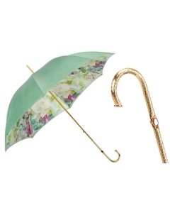 Pasotti - Green and Pink Roses Umbrella
