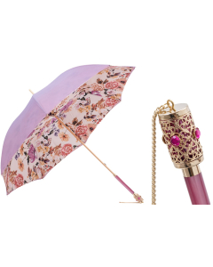 Pasotti - Luxury Light Purple Flowers Umbrella