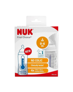 Nuk -  First Choice+ Temperature Control Feeding Bottles - (4x150ml)