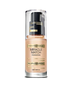 Max Factor - Miracle Match, 40 Light Ivory Foundation (30ml)