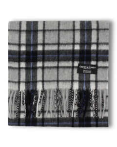 Gretna Green Granite Check Cashmere Scarf