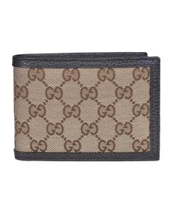 Gucci - Original GG Monogram Canvas Leather Wallet Brown/Beige