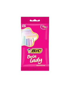 Bic - Twin Lady Sensitive Disposable Razors (x15)