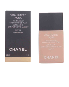 Chanel - Vitalumiere Aqua Ultra-Light SPF15 #22 Beige Rose - Skin perfecting Makeup (30ml)