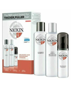 NIOXIN 3-Part System 4 Trial Kit for Coloured Hair with Progressed Thinning