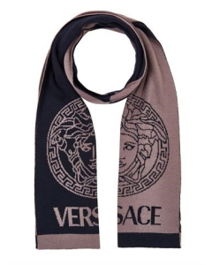 Versace Wool Scarf Beige