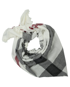 BURBERRY CHECK WOOL SQUARE