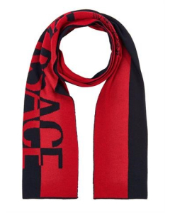 Versace Collection 100% Wool Scarf – Red