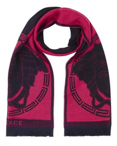 Versace Collection 100% Wool Scarf – Red
