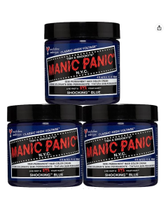 Manic Panic - High Voltage Semi-Permanent Hair Colour Cream - Shocking Blue (3x118ml)