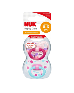 NUK - Happy Days Silicone Soothers Butterfly