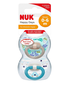 NUK - Happy Days Silicone Soothers Bike 