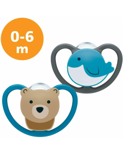 NUK - Space Soother Bear & Whale Size 2