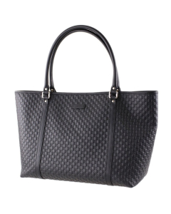 Gucci - Guccissima Leather Shopper Bag Black