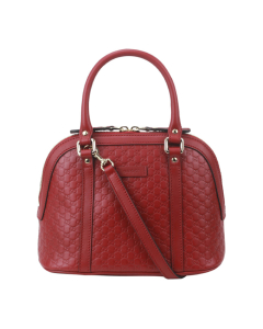 Gucci - Guccissima Leather Mini Dome Bag Red