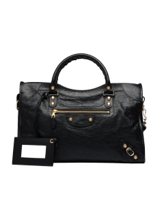 Balenciaga Giant 12 City Bag - Black/Gold