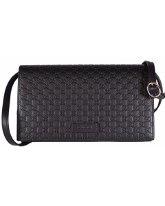 Gucci - Guccissima Crossbody Bag -Black
