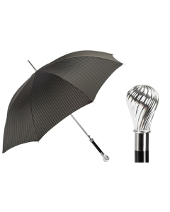 Pasotti - Classic Umbrella with Silver Knob Handle