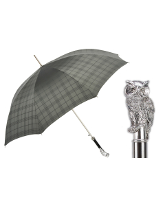 Pasotti - Luxury Silver Owl Umbrella