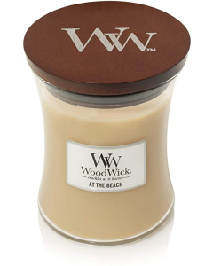 WoodWick - At The Beach Medium Hourglass Jar Candle
