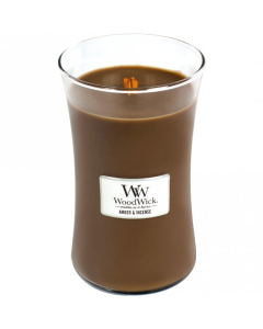 WoodWick - Amber & Incense Large Hourglass Jar Candle