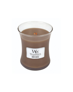 Woodwick - Amber and Incense Medium Jar Candle