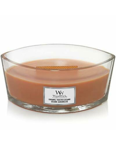 WoodWick - Caramel Toasted Sesame Ellipse Scented Candle (453.6g)