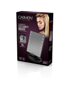 Carmen - Illuminated LED Vanity Mirror Black