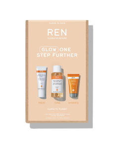 REN - Glow One Step Further Set: Mask (15ml) Tonic Lotion (50ml) Sleeping Cream (10ml)
