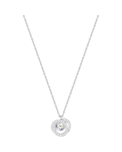 Swarovski Small Blue Generation Pendant - Rhodium Plating