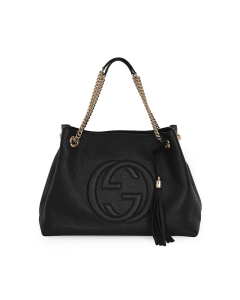 Gucci - Soho Leather Tote Bag - Black