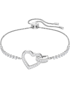 Swarovski White Lovely Bracelet - Rhodium Plating