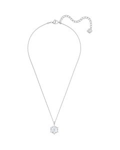 MAGIC PENDANT, WHITE, RHODIUM PLATING