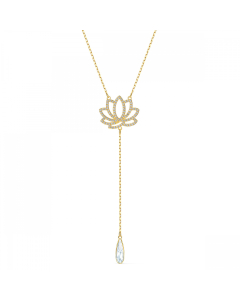 Swarovski - Symbolic Lotus Necklace, White, Gold-Tone Plated